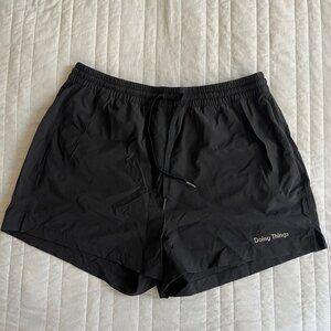 Outdoor Voices Doing Things Shorts - Black size Medium